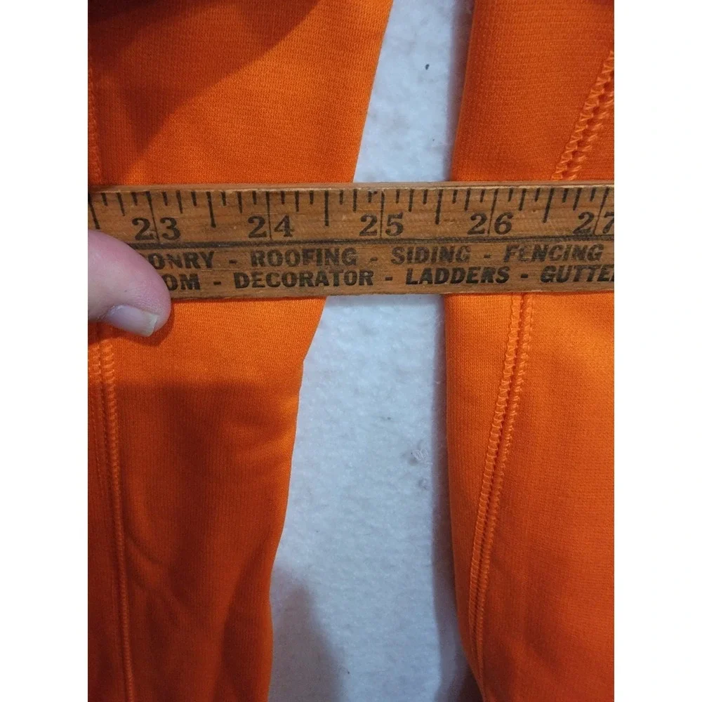 Nike Orange Hoodie Mens Large Pullover‎ Fleece Sweatshirt Gym Training Sport